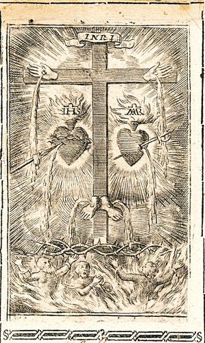 Andachtsbild herz jesu und - herz,
