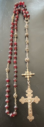 Antiker rosenkranz mit - ,