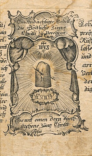 Andachtsbild zunge christi - andachtsbild,