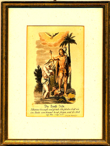 Andachtsbild taufe christi - taufe,