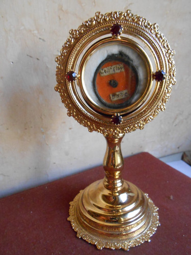 Bronze reliquary relic ex - bronze,
