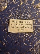 Reliquie des ehrw. Bruders