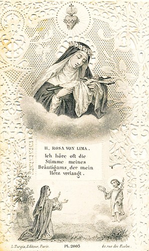 Andachtsbild rosa von - hl.rosa, lima